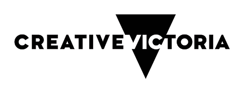Creative Victoria logo, black writing on white background